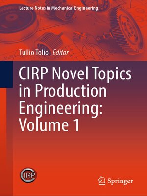 cover image of CIRP Novel Topics in Production Engineering